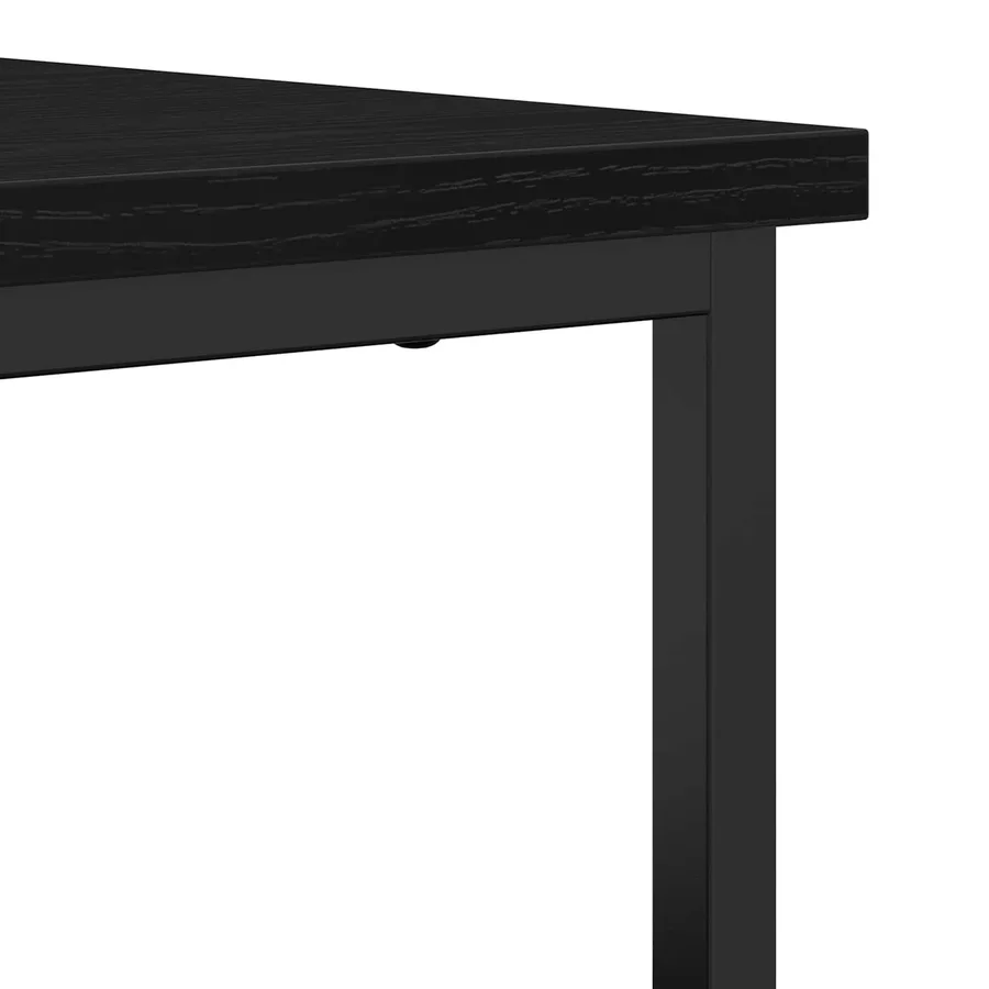 Buffet Chêne noir 70 x 30 x 80 cm Bois d'ingénierie - 9