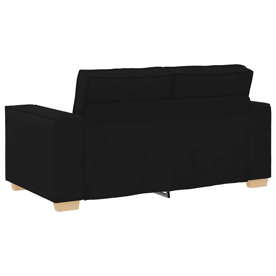 Canapé 2 places Noir 160x78x84 cm Tissu - 5