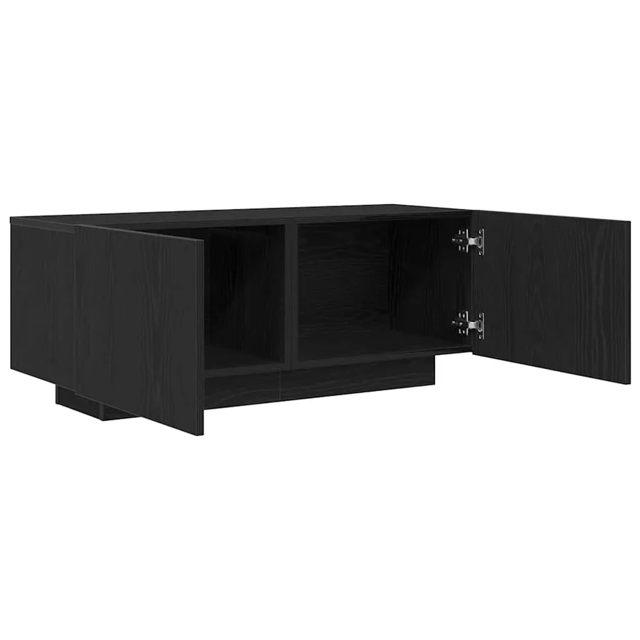 Meuble TV Chêne noir 100 x 35 x 40 cm Bois d'ingénierie - 5