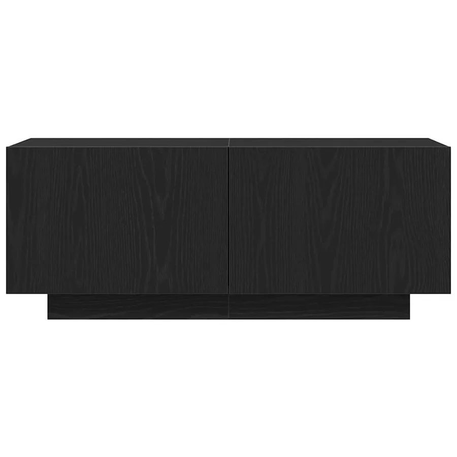 Meuble TV Chêne noir 100 x 35 x 40 cm Bois d'ingénierie - 7