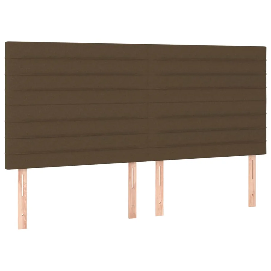 Sommier à lattes de lit avec matelas Marron foncé 200x200 cm - 5