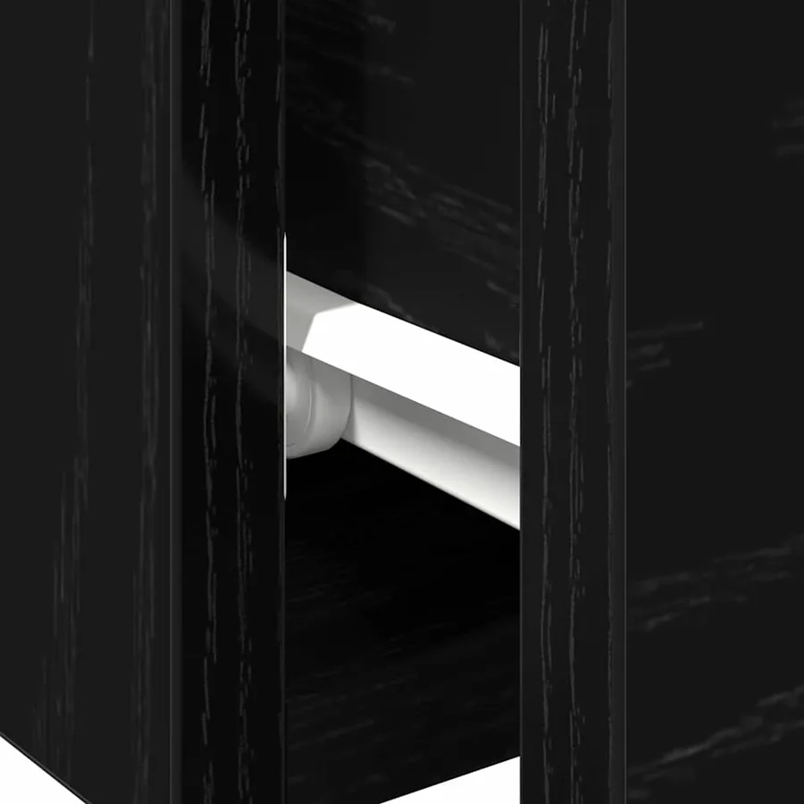 Meuble mural avec tiroir 2 pcs Chêne noir 102 x 30 x 20 cm - 10
