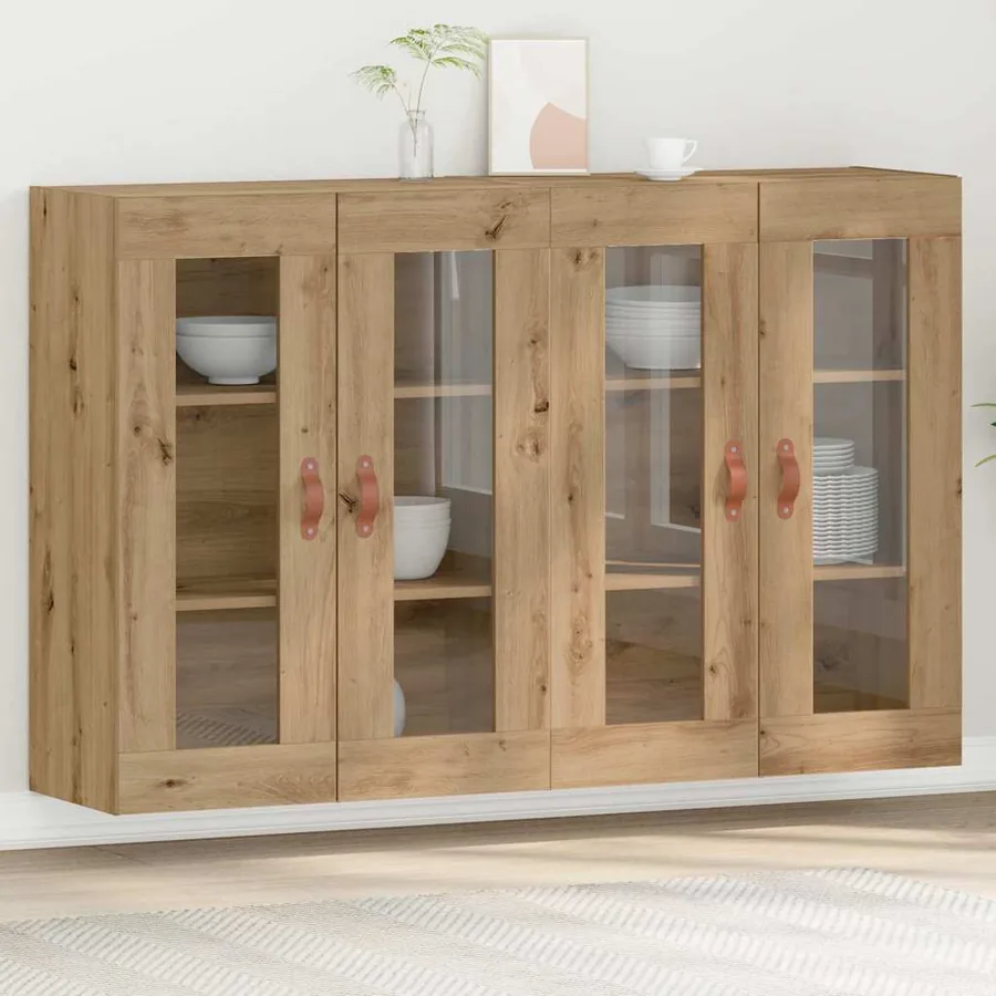 Cabinets muraux 2 pcs Chêne artisanal 69,5 x 34 x 90 cm