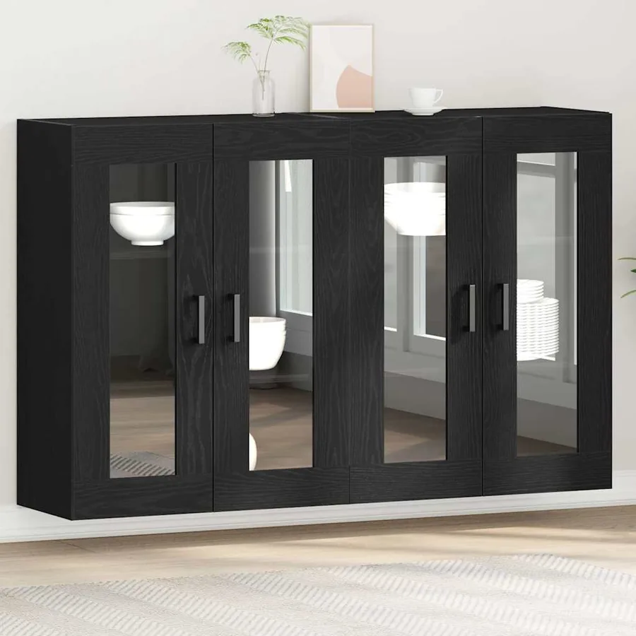 Cabinets muraux 2 pcs Chêne noir 69,5 x 34 x 90 cm