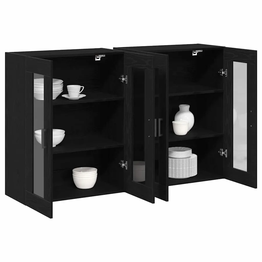 Cabinets muraux 2 pcs Chêne noir 69,5 x 34 x 90 cm - 3