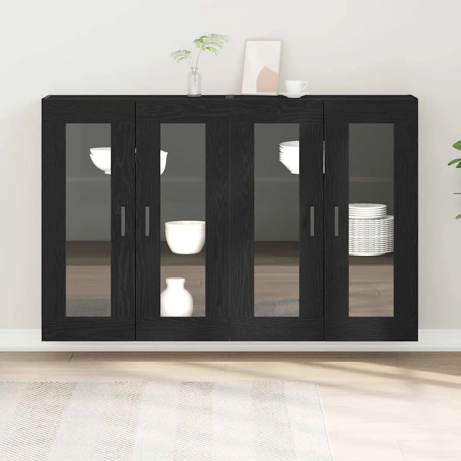Cabinets muraux 2 pcs Chêne noir 69,5 x 34 x 90 cm - 4