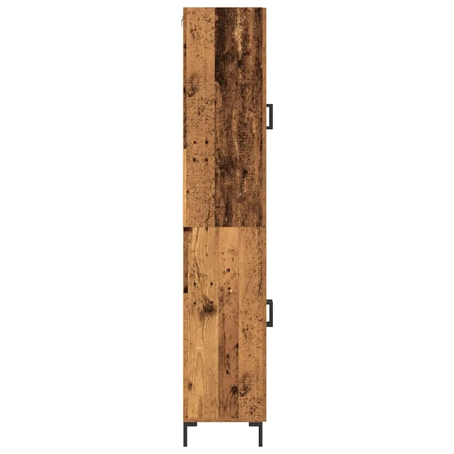 Haut Armoire 2 pcs Bois ancien 69,5 x 34 x 180 cm - 7