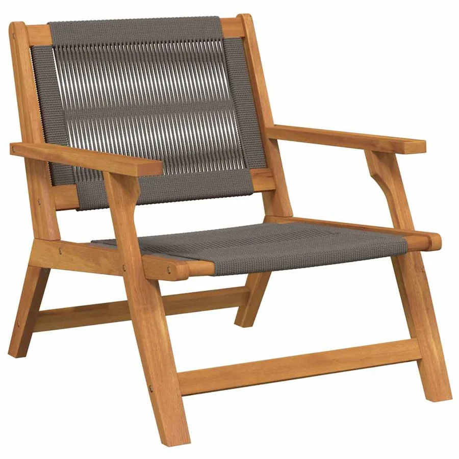 Chaises de jardin avec table 3 pcs Noir Bois d'Acacia Massif - 18
