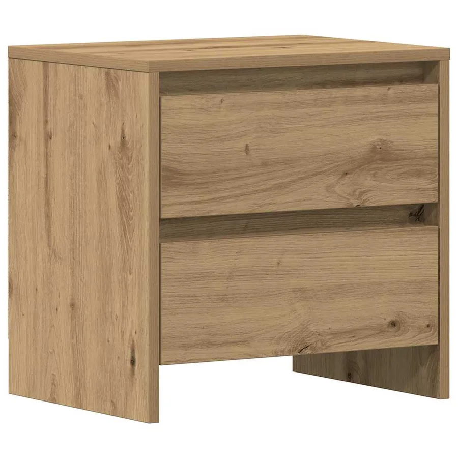 Cabinet de chevet 2 pc Chêne artisanal 45 x 34 x 44,5 cm - 6
