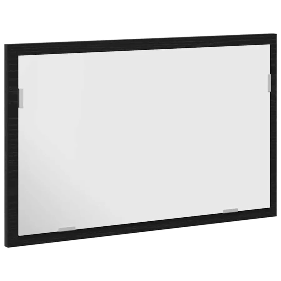 Miroir de salle de bain avec éclairage LED en chêne noir 60 x 8,5 x 37 cm - 5