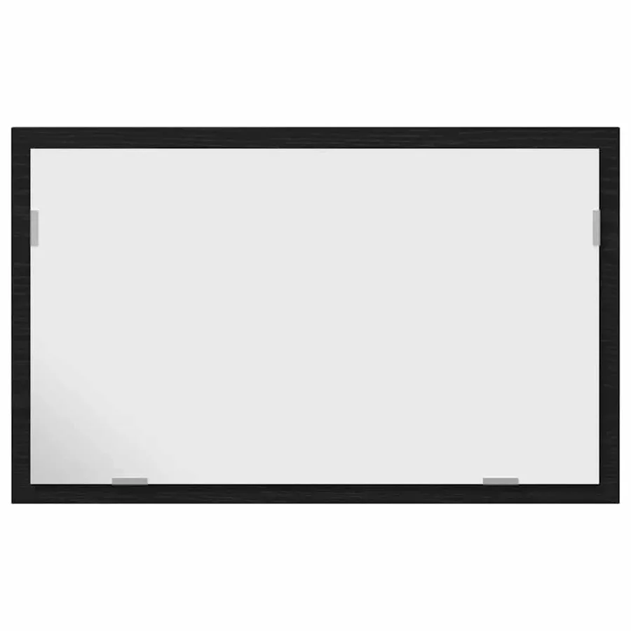 Miroir de salle de bain avec éclairage LED en chêne noir 60 x 8,5 x 37 cm - 6