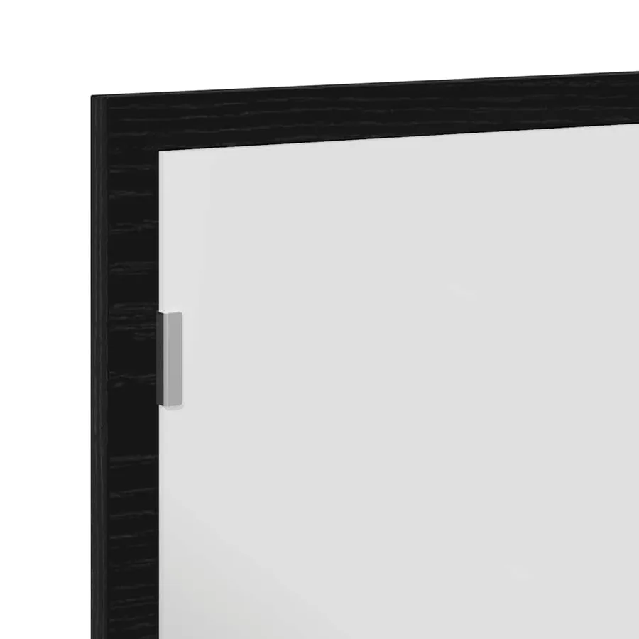 Miroir de salle de bain avec éclairage LED en chêne noir 60 x 8,5 x 37 cm - 9