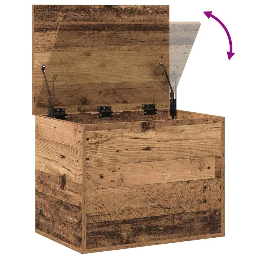 Boîte de Rangement avec stockage Bois ancien 60 x 42 x 46 cm - 8