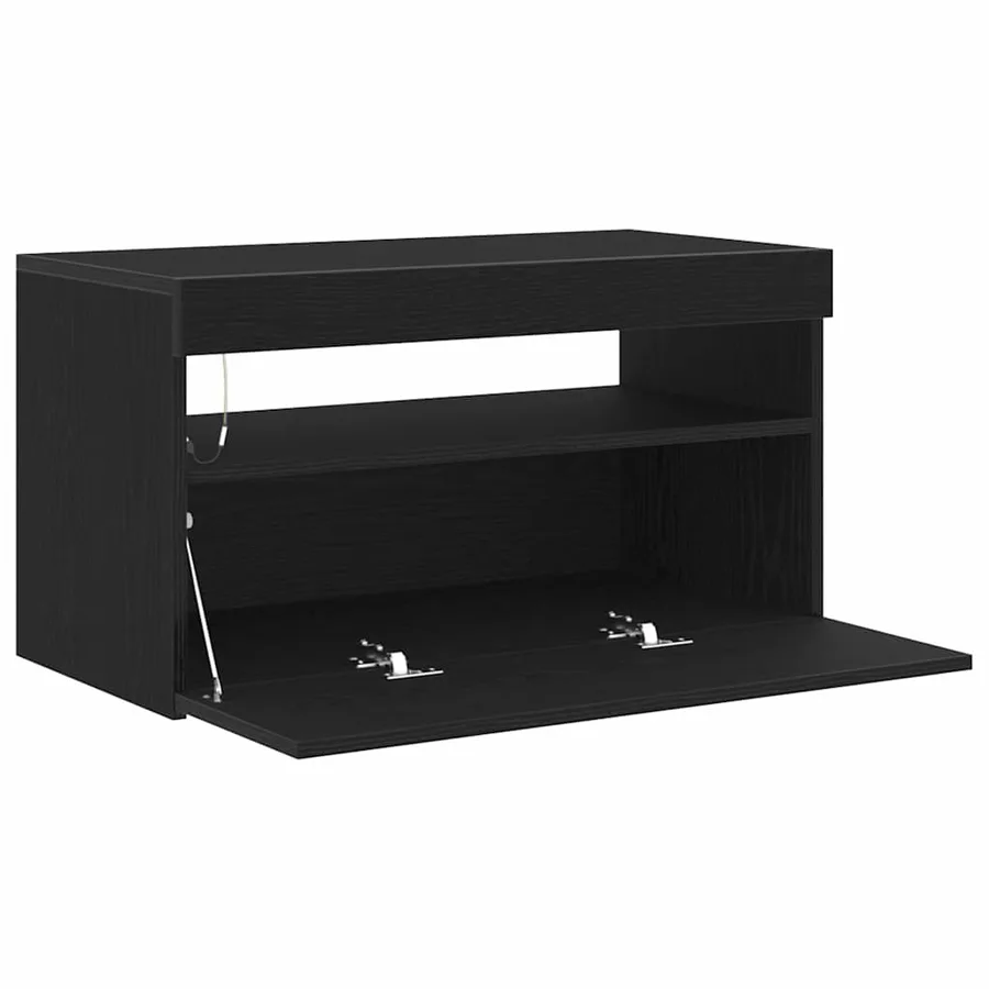 Meuble TV 2 pcs Chêne noir 75 x 35 x 40 cm Bois d'ingénierie - 7