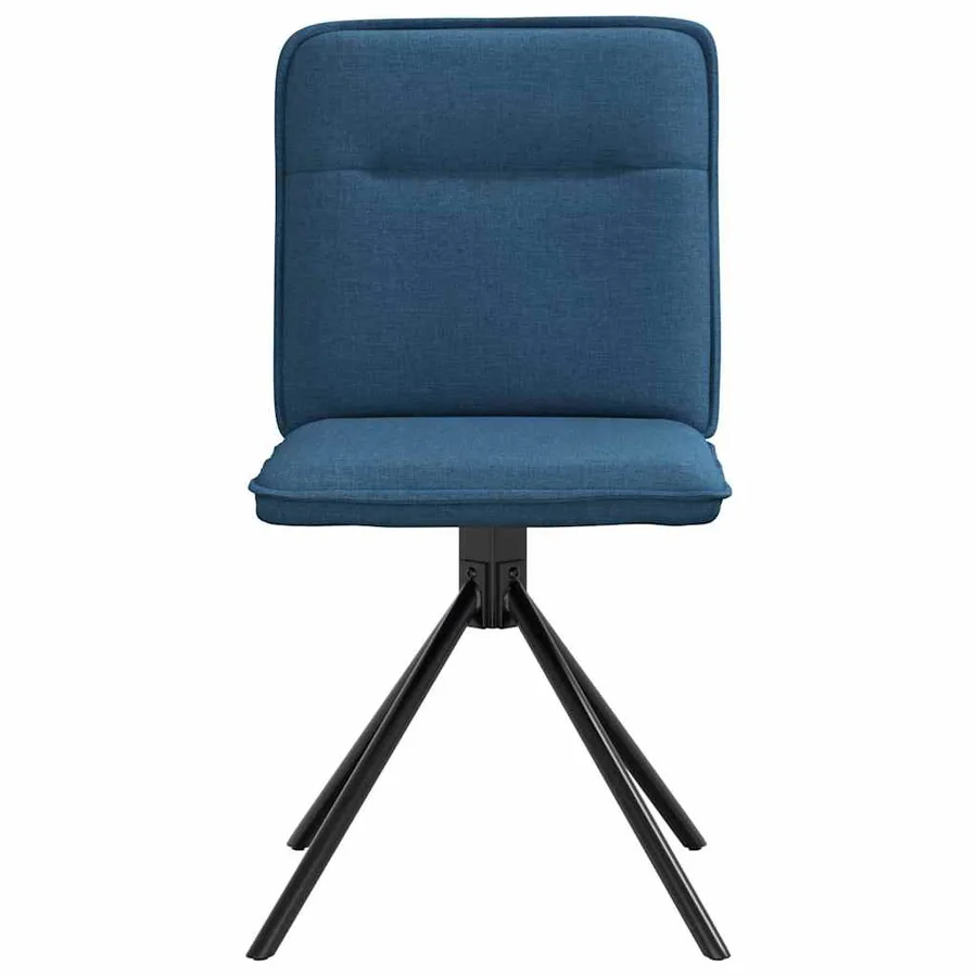 Chaises à manger lot de 2 bleu tissu - 4