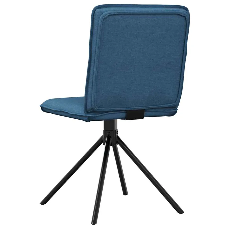 Chaises à manger lot de 2 bleu tissu - 6