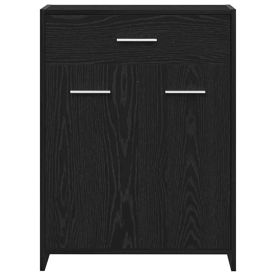 Cabinet de salle de bain avec tiroir Chêne noir 60 x 33 x 80 cm - 6
