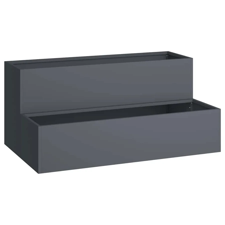 Cache-pot de jardin Anthracite 100 x 60 x 45 cm - 2