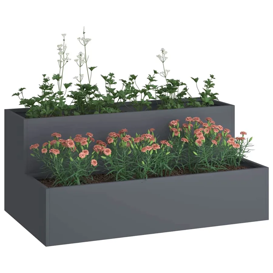 Cache-pot de jardin Anthracite 100 x 60 x 45 cm - 3