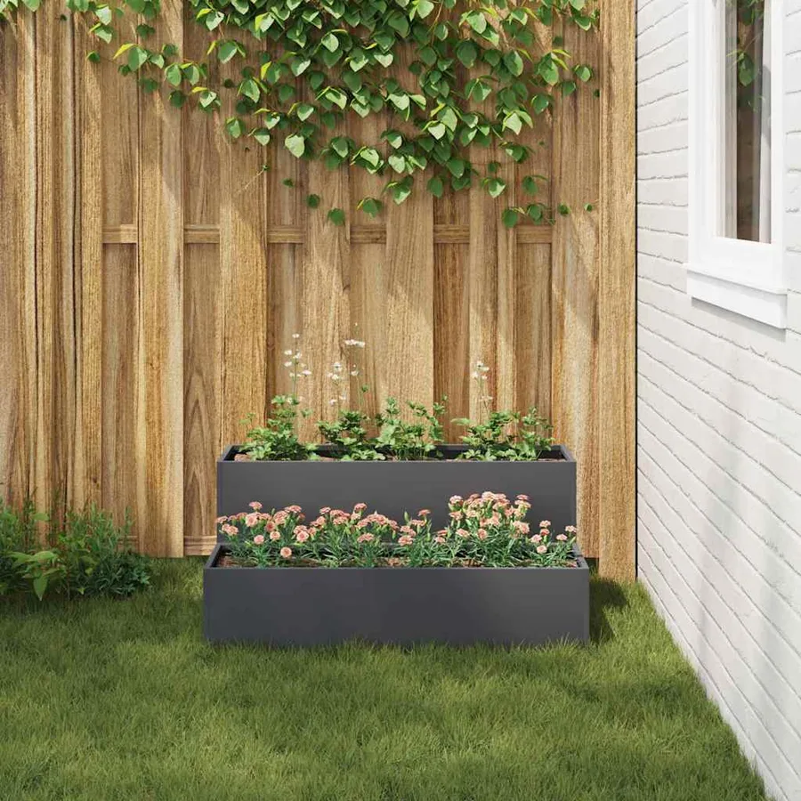 Cache-pot de jardin Anthracite 100 x 60 x 45 cm - 4