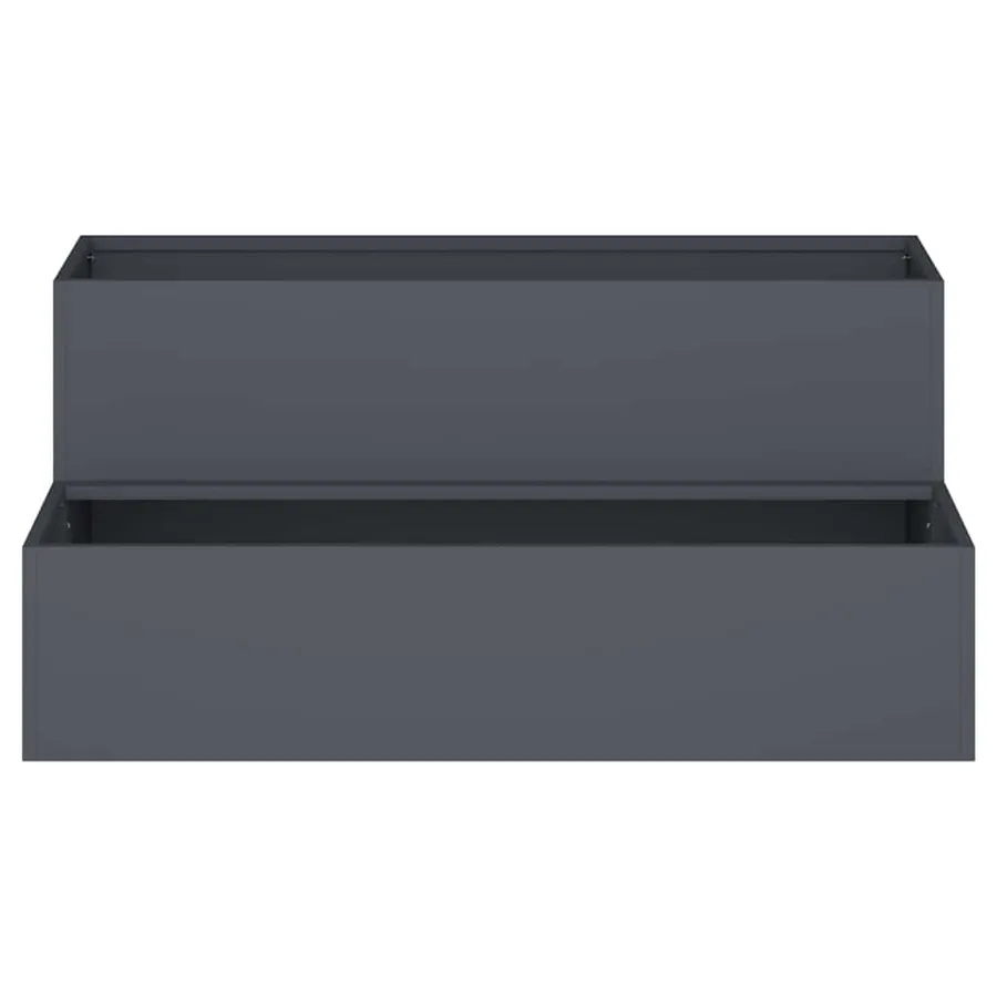 Cache-pot de jardin Anthracite 100 x 60 x 45 cm - 6