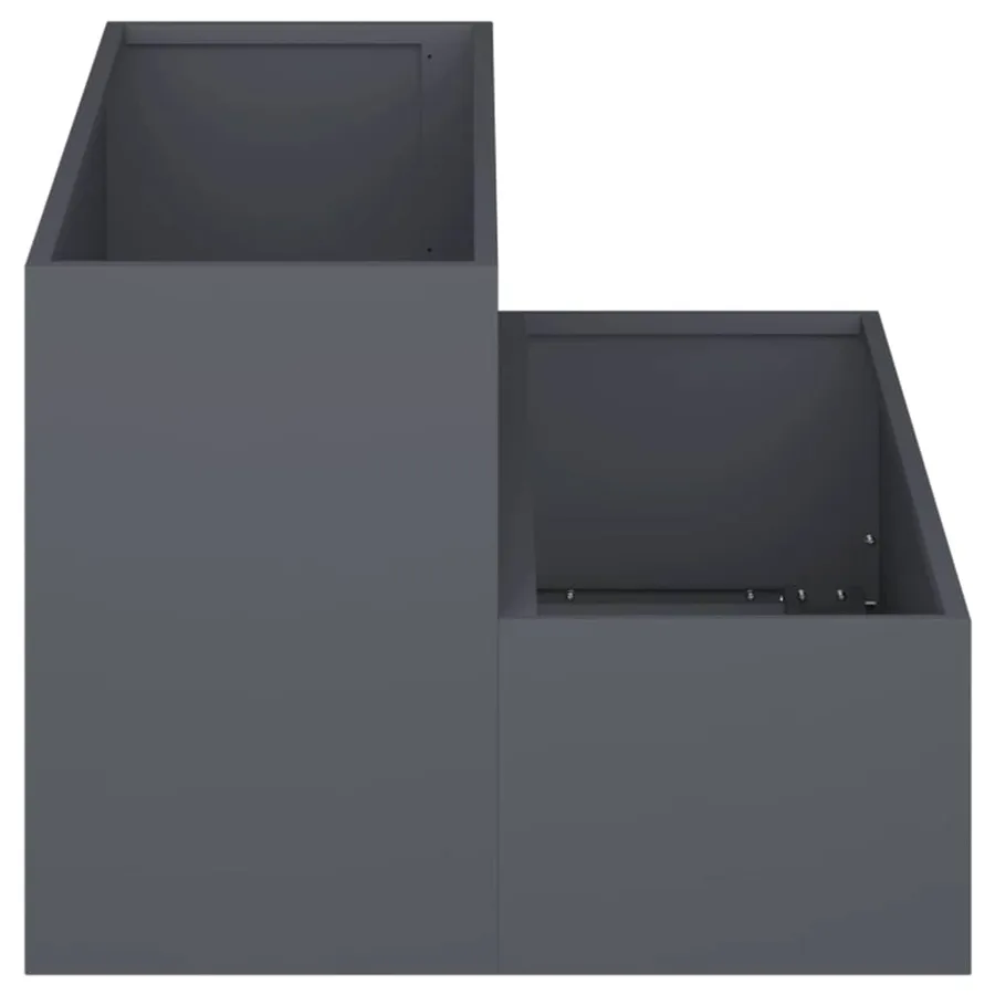 Cache-pot de jardin Anthracite 100 x 60 x 45 cm - 7