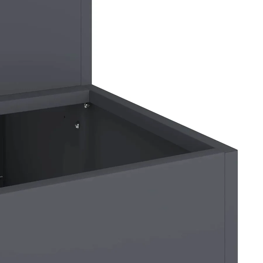 Cache-pot de jardin Anthracite 100 x 60 x 45 cm - 9