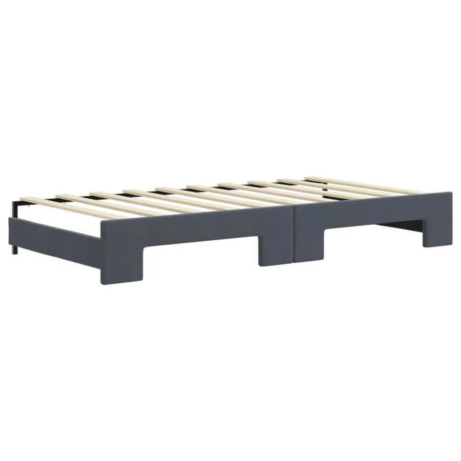 Lit de jour avec gigogne et tiroirs sans matelas 90x190 cm - 8
