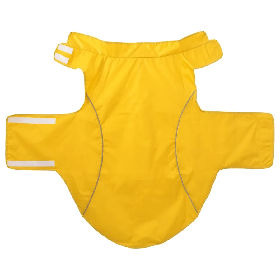 Imperméable pour chien avec bandes réfléchissantes en polyester jaune taille 3XL - 4