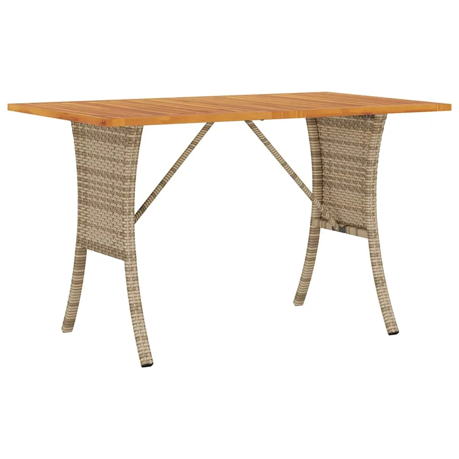 Ensemble de canapé de jardin 6 pcs avec coussins beige résine tressée - 7