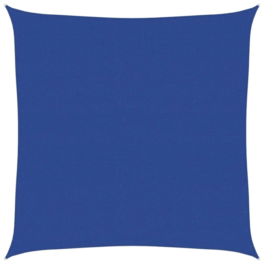 Voile d'ombrage 160 g/m² carré bleu 6x6 m PEHD - 2