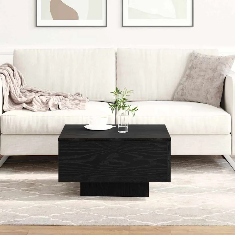 Table basse Chêne noir 55 x 55 x 31 cm - 4