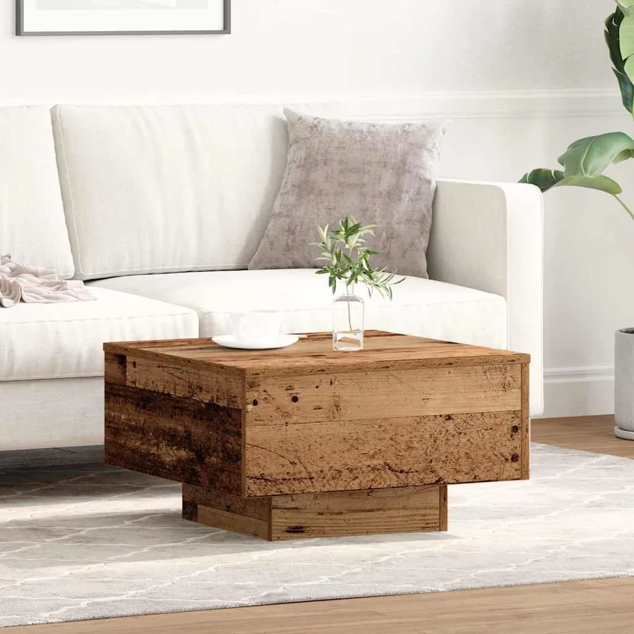 Table basse Bois Ancien 55 x 55 x 31 cm