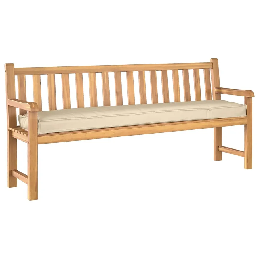 Set de coussins de palette 2 pcs Beige 180 x 40 x 8 cm - 3
