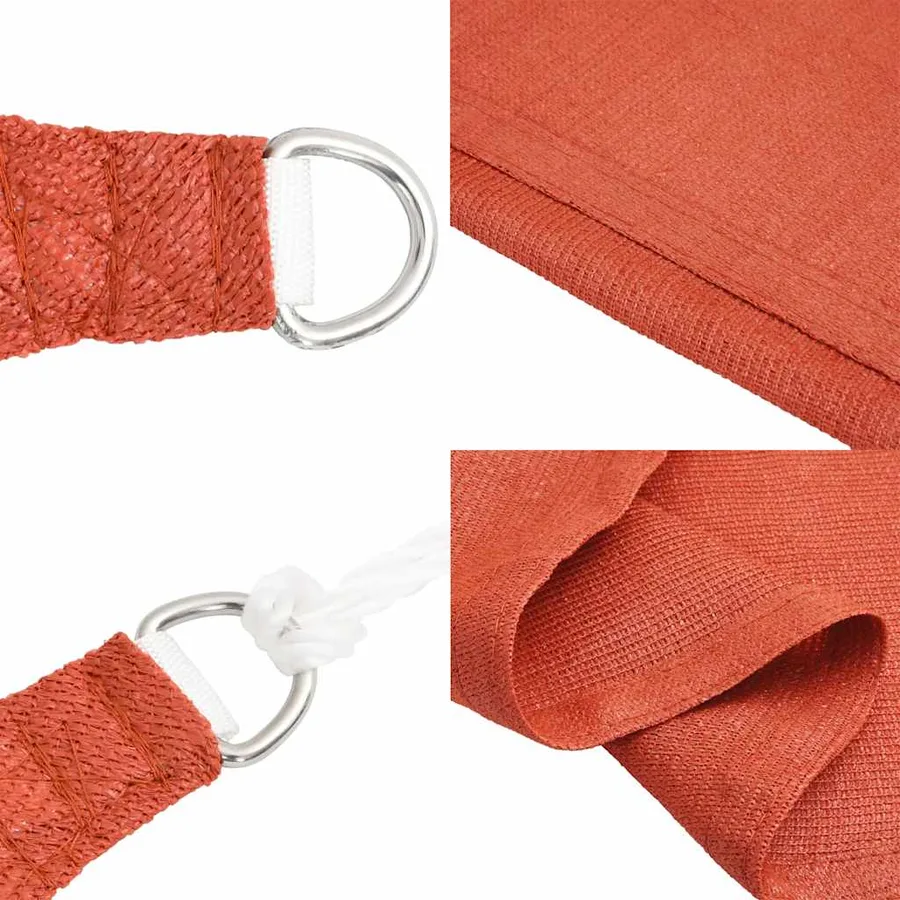 Voile d'ombrage 160 g/m² trapèze terre cuite 4/5x3 m PEHD - 6