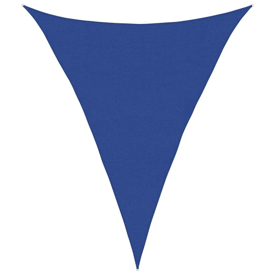 Voile d'ombrage 160 g/m² triangulaire bleu 4x5x5 m PEHD - 2