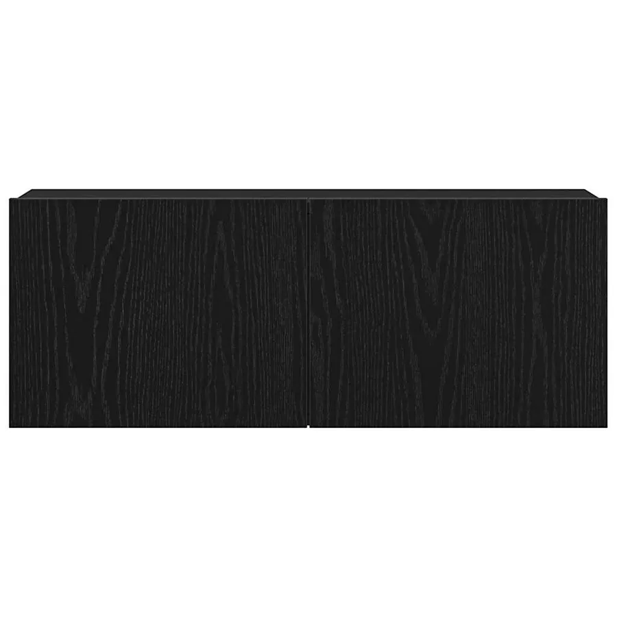 Meuble TV 2 pcs Chêne noir 80 x 30 x 30 cm Bois d'ingénierie - 7