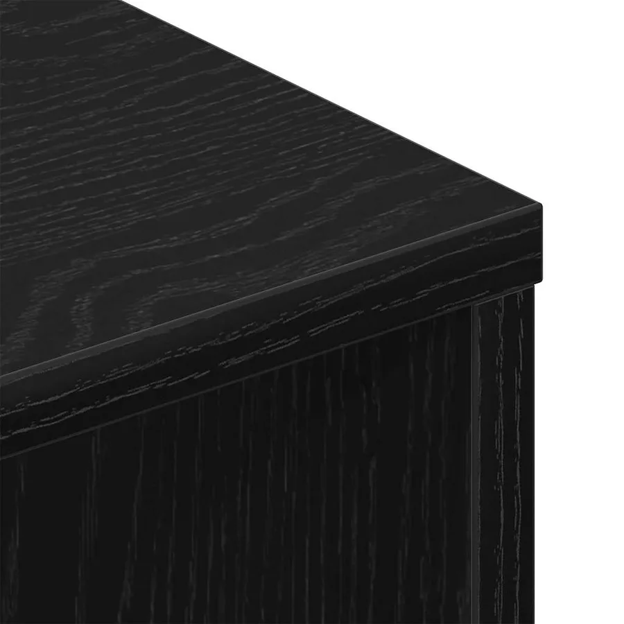 Meuble TV 2 pcs Chêne noir 80 x 30 x 30 cm Bois d'ingénierie - 9