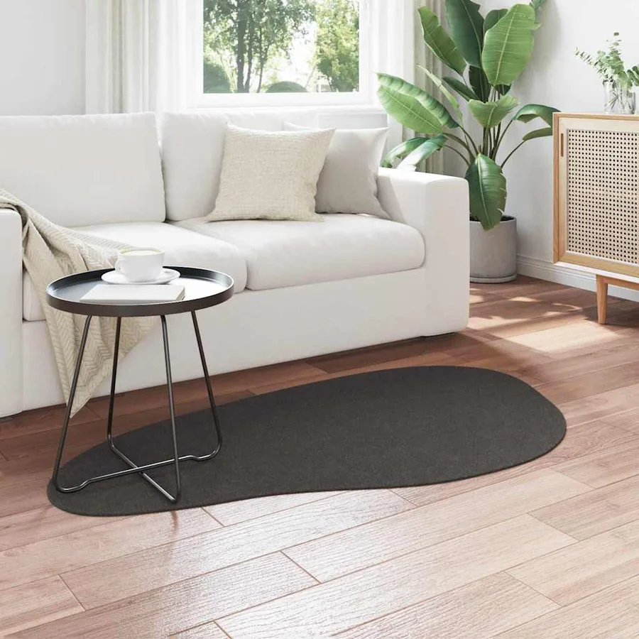 Tapis de surface HUARTE Anthracite 80 x 150 cm Polyester - 3