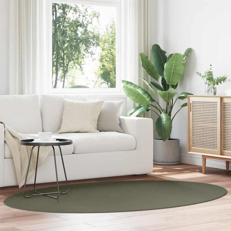 Tapis de surface HUARTE Vert forêt 140 x 200 cm 100% Polyester