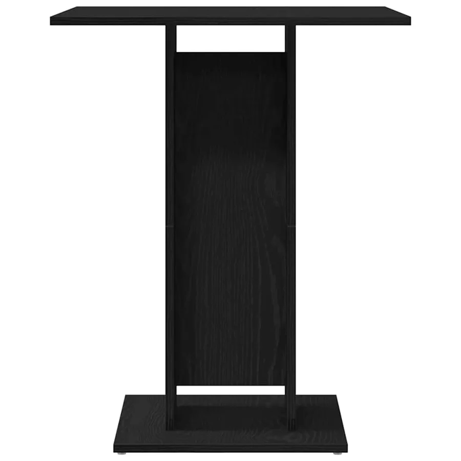 Table de bistro en chêne noir 60x60x75 cm bois d'ingénierie - 5