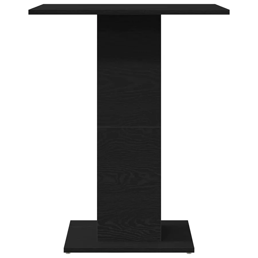 Table de bistro en chêne noir 60x60x75 cm bois d'ingénierie - 6