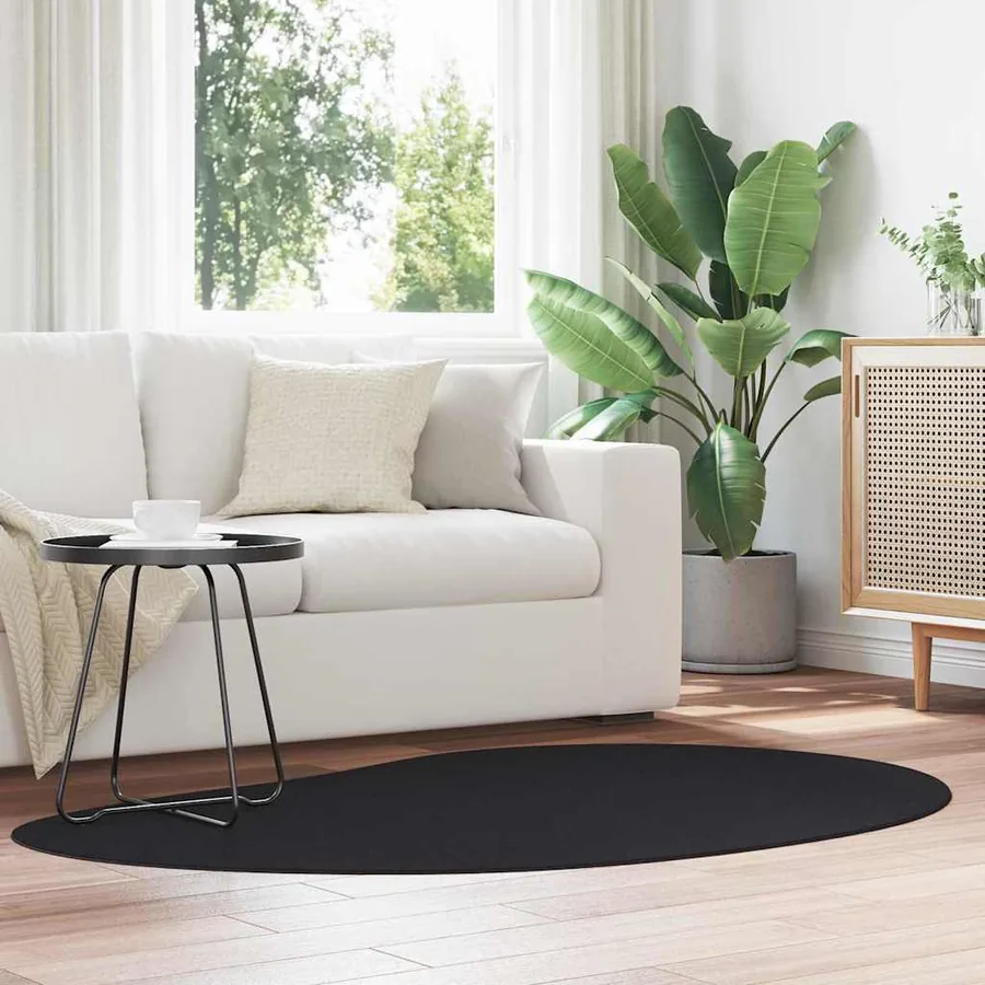 Tapis de surface HUARTE Noir 120 x 170 cm Polyester