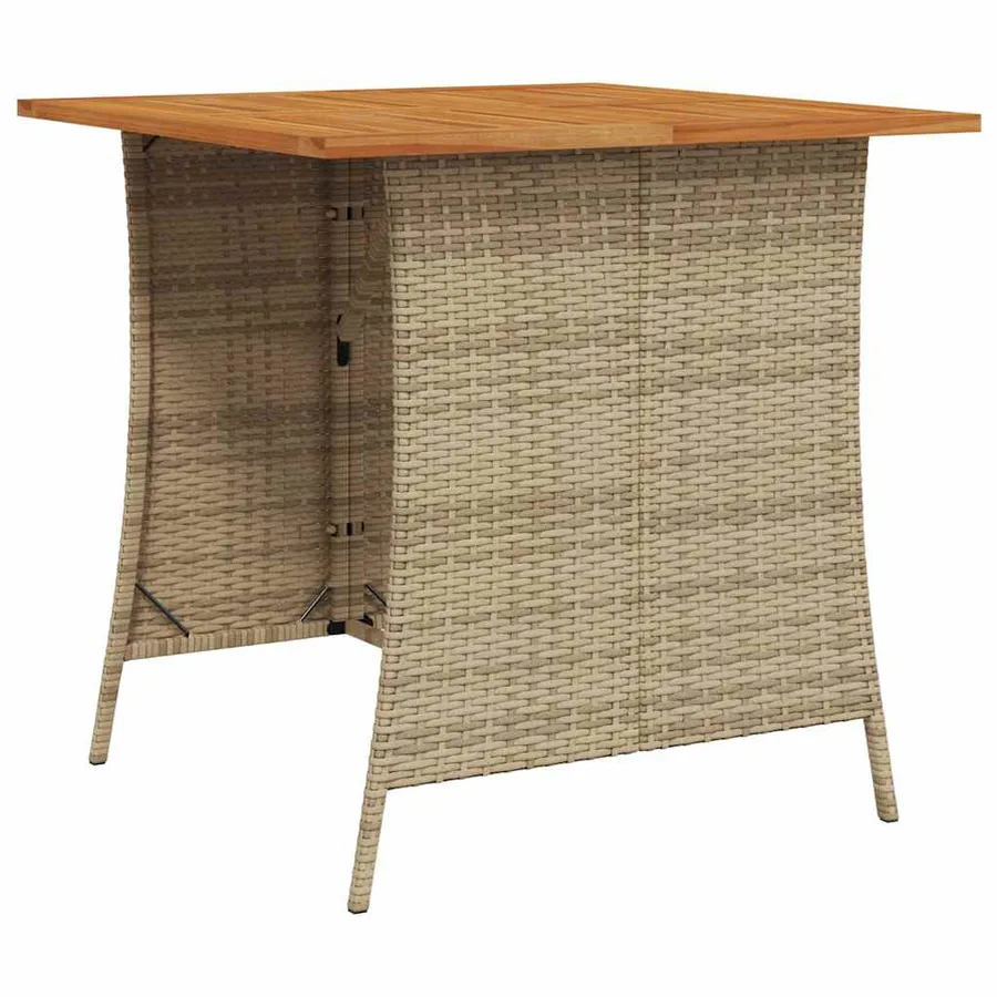 Ensemble de canapé de jardin 6 pcs avec coussins en forme de L beige résine tressée - 4