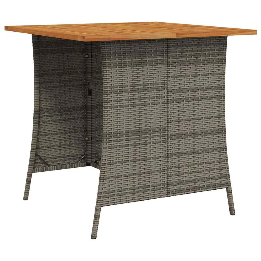 Ensemble de canapé de jardin 6 pcs avec coussins en forme de L gris résine tressée - 4