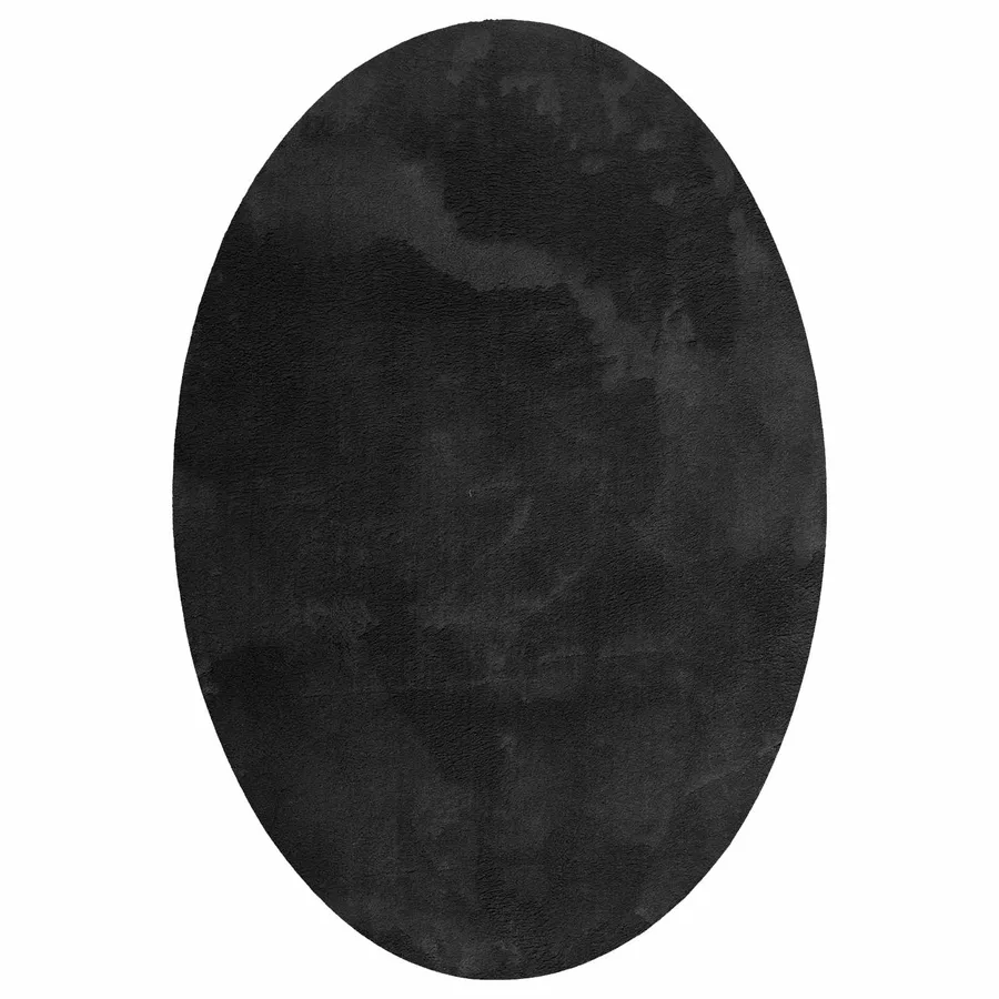 Tapis de surface ovale HUARTE Noir 160 x 230 cm 100% Polyester - 2