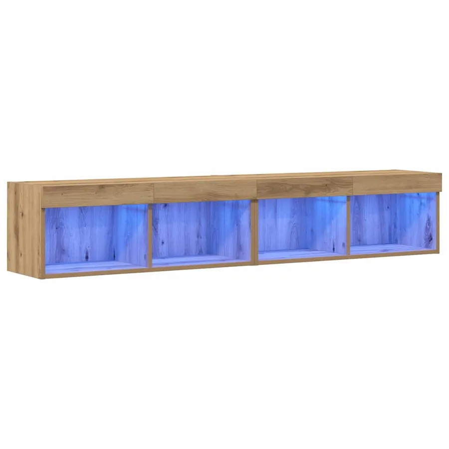 Ensemble meuble TV 2 pcs Chêne artisanal Bois d'ingénierie - 2