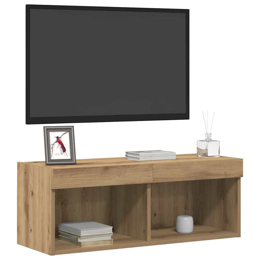 Ensemble meuble TV 2 pcs Chêne artisanal Bois d'ingénierie - 3