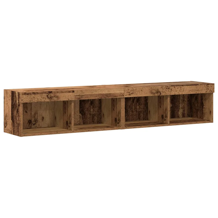 Ensemble meuble TV 6 pcs Bois ancien Bois d'ingénierie - 9
