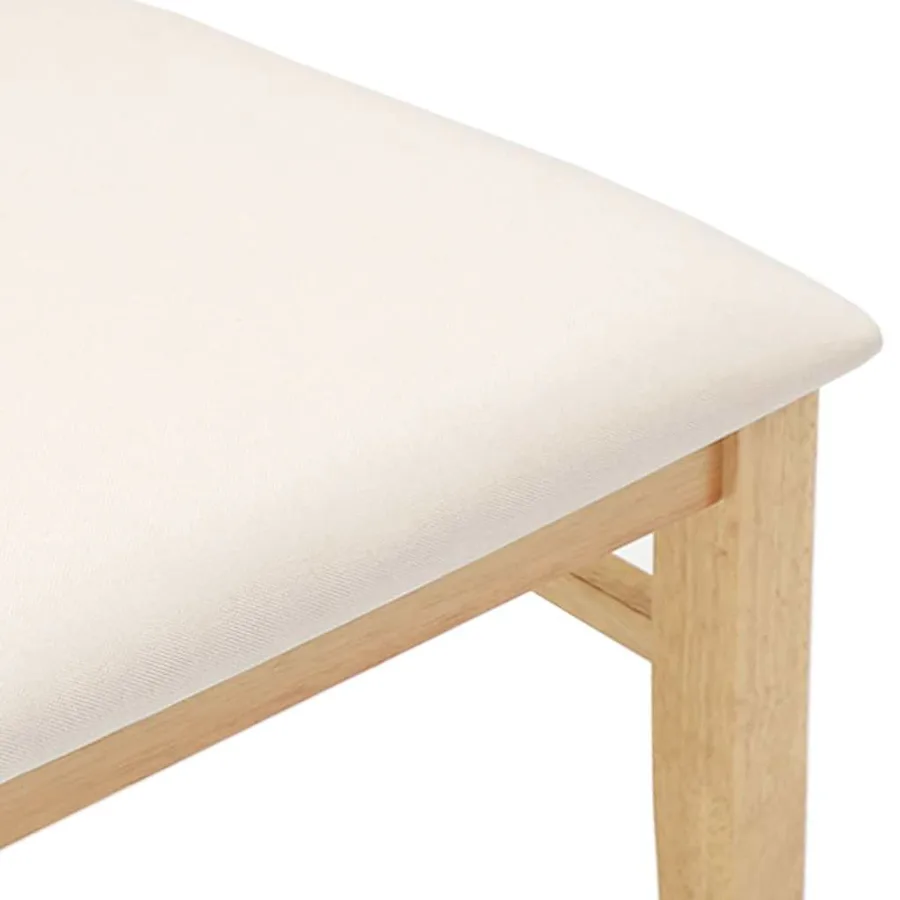 Chaises à manger coussins 2 pcs bois massif caoutchouc - 8